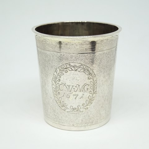 Simon Matthiesen; Danish Baroque silver cup Simon Matthiesen; Danish Baroque silver cup